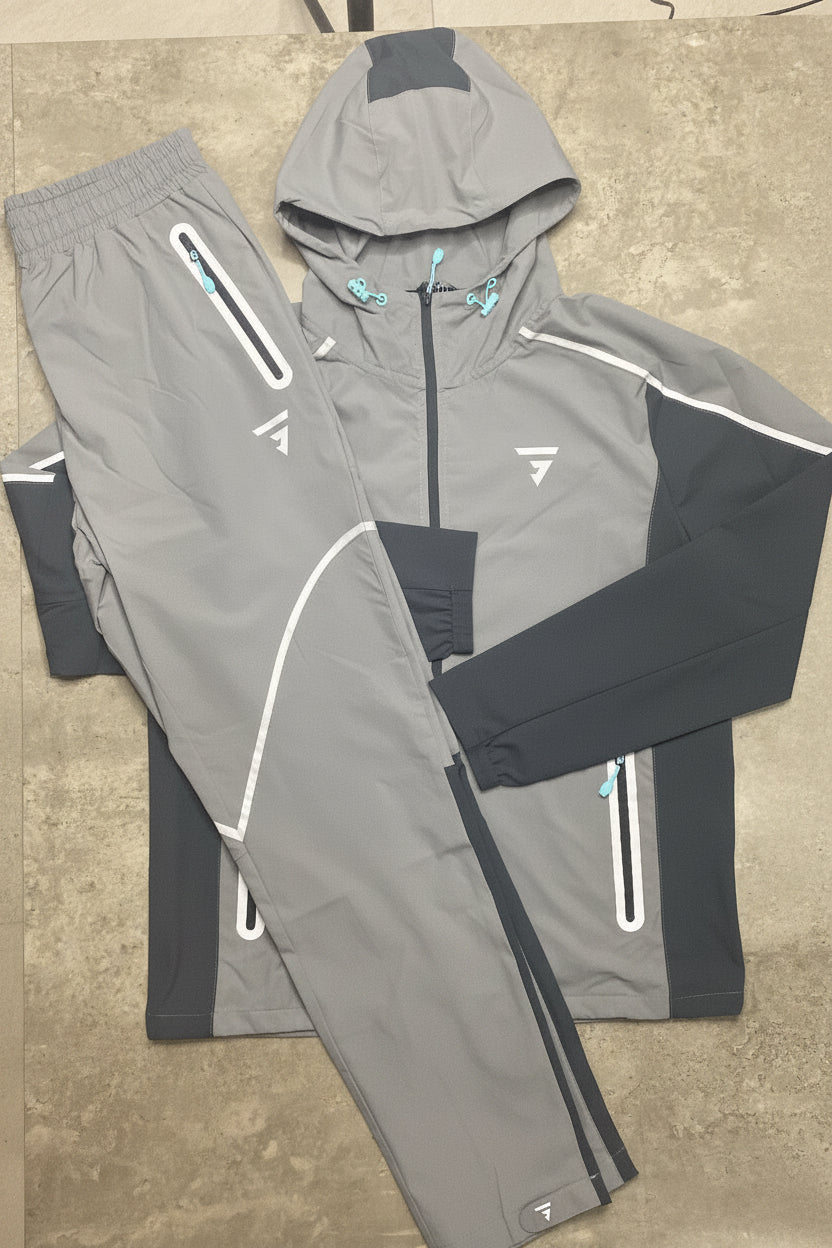 Griid reflect tracksuit (grey/light blue)