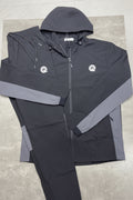 Qtek pulse tracksuit (black/grey)