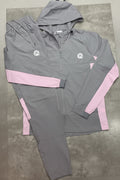 Qtek pulse tracksuit (pink/grey)