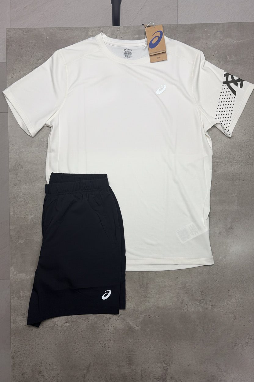 Asics icon twinset (black/white)